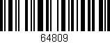 Código de barras (EAN, GTIN, SKU, ISBN): '64809'