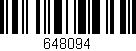 Código de barras (EAN, GTIN, SKU, ISBN): '648094'