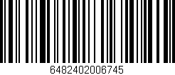 Código de barras (EAN, GTIN, SKU, ISBN): '6482402006745'