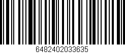 Código de barras (EAN, GTIN, SKU, ISBN): '6482402033635'