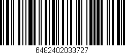 Código de barras (EAN, GTIN, SKU, ISBN): '6482402033727'