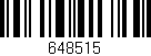 Código de barras (EAN, GTIN, SKU, ISBN): '648515'