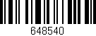 Código de barras (EAN, GTIN, SKU, ISBN): '648540'