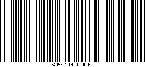 Código de barras (EAN, GTIN, SKU, ISBN): '64856_3368_0_800ml'