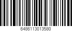 Código de barras (EAN, GTIN, SKU, ISBN): '6486113013580'