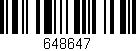 Código de barras (EAN, GTIN, SKU, ISBN): '648647'