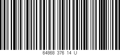 Código de barras (EAN, GTIN, SKU, ISBN): '64868_376_14_U'