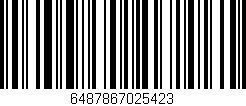Código de barras (EAN, GTIN, SKU, ISBN): '6487867025423'