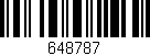 Código de barras (EAN, GTIN, SKU, ISBN): '648787'