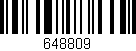 Código de barras (EAN, GTIN, SKU, ISBN): '648809'