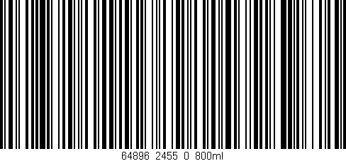 Código de barras (EAN, GTIN, SKU, ISBN): '64896_2455_0_800ml'