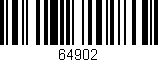 Código de barras (EAN, GTIN, SKU, ISBN): '64902'