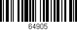 Código de barras (EAN, GTIN, SKU, ISBN): '64905'