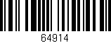 Código de barras (EAN, GTIN, SKU, ISBN): '64914'