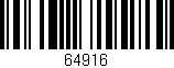 Código de barras (EAN, GTIN, SKU, ISBN): '64916'