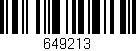 Código de barras (EAN, GTIN, SKU, ISBN): '649213'