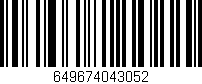 Código de barras (EAN, GTIN, SKU, ISBN): '649674043052'