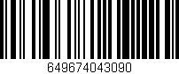 Código de barras (EAN, GTIN, SKU, ISBN): '649674043090'