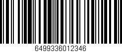 Código de barras (EAN, GTIN, SKU, ISBN): '6499336012346'