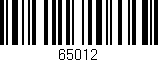 Código de barras (EAN, GTIN, SKU, ISBN): '65012'