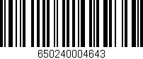 Código de barras (EAN, GTIN, SKU, ISBN): '650240004643'