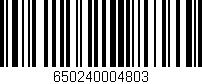 Código de barras (EAN, GTIN, SKU, ISBN): '650240004803'