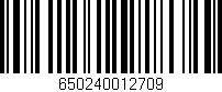 Código de barras (EAN, GTIN, SKU, ISBN): '650240012709'