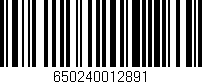 Código de barras (EAN, GTIN, SKU, ISBN): '650240012891'