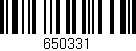 Código de barras (EAN, GTIN, SKU, ISBN): '650331'
