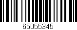 Código de barras (EAN, GTIN, SKU, ISBN): '65055345'
