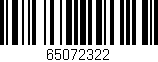 Código de barras (EAN, GTIN, SKU, ISBN): '65072322'