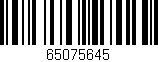 Código de barras (EAN, GTIN, SKU, ISBN): '65075645'