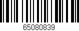 Código de barras (EAN, GTIN, SKU, ISBN): '65080839'