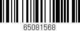 Código de barras (EAN, GTIN, SKU, ISBN): '65081568'