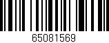 Código de barras (EAN, GTIN, SKU, ISBN): '65081569'