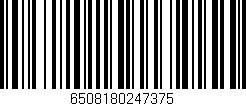 Código de barras (EAN, GTIN, SKU, ISBN): '6508180247375'