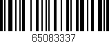 Código de barras (EAN, GTIN, SKU, ISBN): '65083337'
