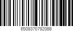 Código de barras (EAN, GTIN, SKU, ISBN): '6509370792088'