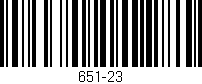 Código de barras (EAN, GTIN, SKU, ISBN): '651-23'