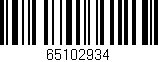Código de barras (EAN, GTIN, SKU, ISBN): '65102934'