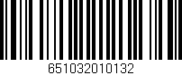 Código de barras (EAN, GTIN, SKU, ISBN): '651032010132'