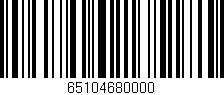 Código de barras (EAN, GTIN, SKU, ISBN): '65104680000'