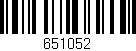 Código de barras (EAN, GTIN, SKU, ISBN): '651052'