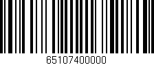 Código de barras (EAN, GTIN, SKU, ISBN): '65107400000'