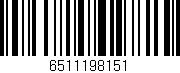 Código de barras (EAN, GTIN, SKU, ISBN): '6511198151'