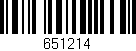 Código de barras (EAN, GTIN, SKU, ISBN): '651214'