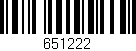 Código de barras (EAN, GTIN, SKU, ISBN): '651222'