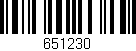 Código de barras (EAN, GTIN, SKU, ISBN): '651230'