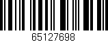 Código de barras (EAN, GTIN, SKU, ISBN): '65127698'