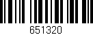 Código de barras (EAN, GTIN, SKU, ISBN): '651320'